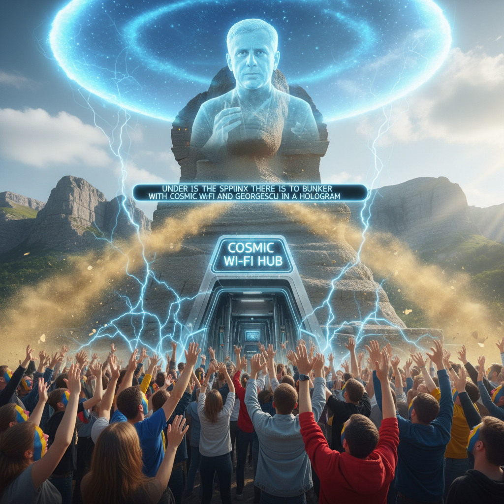 Românii, încărcați energetic de Bucegi: „Sub Sfinx e un buncăr cu Wi-Fi cosmic și Georgescu în hologramă”