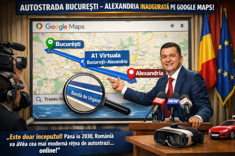 Grindeanu inaugurează autostrada București–Alexandria pe Google Maps